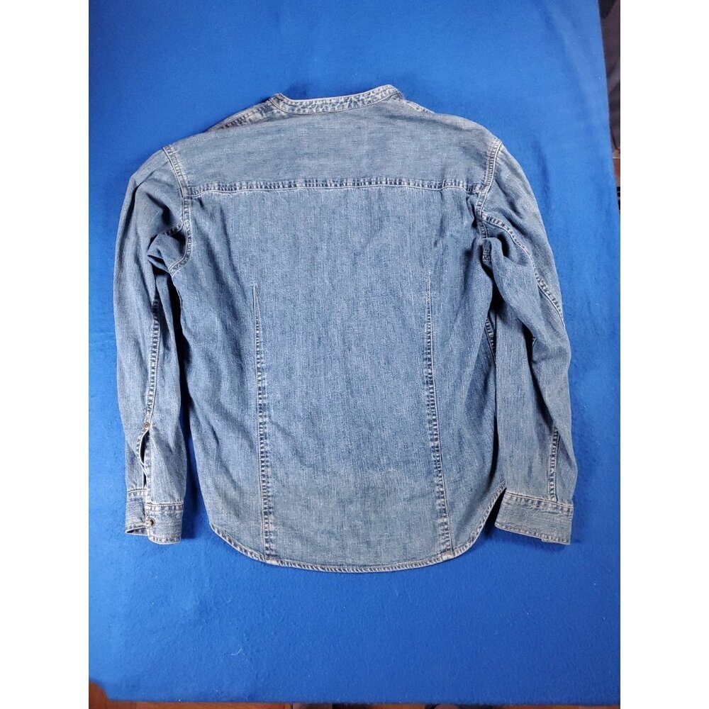 Vintage Liz Claiborne Denim Jean Shirt Pearl Buttons Jacket Size Medium - Picture 16 of 16